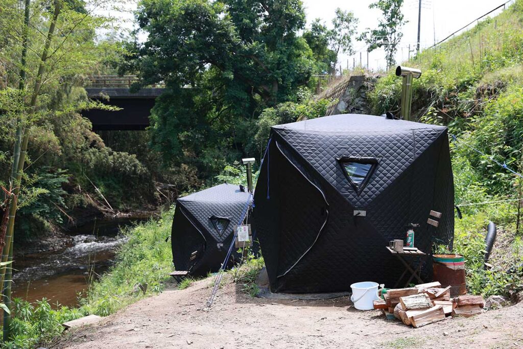 テントサウナの写真